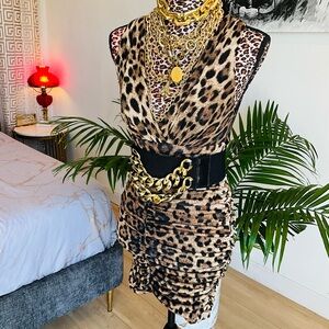 Snooki Animal Print Mini Dress